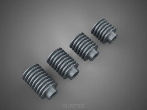 STANDARD PULLEY SHEAVE TRACK WHEELS DRIVE BELT GEAR MULTI GROOVE 3D Model