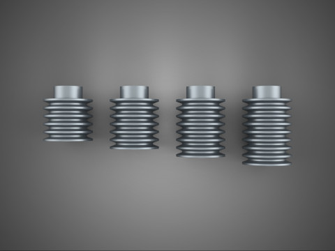 ÇEŞİTLİ SET 5 6 7 8 KANAL KASNAK KASNAK ÇOK PARÇALI TEKERLEK DİŞLİSİ 3D Model