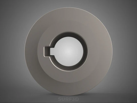 STANDARD 1 ONE SINGLE GROOVE TRACK PULLEY SHEAVE WHEEL BELT GEAR 3D Model