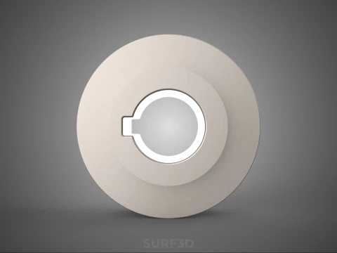 STANDARD 2 TWO DOUBLE GROOVE TRACK PULLEY SHEAVE WHEEL BELT GEAR 3D Model