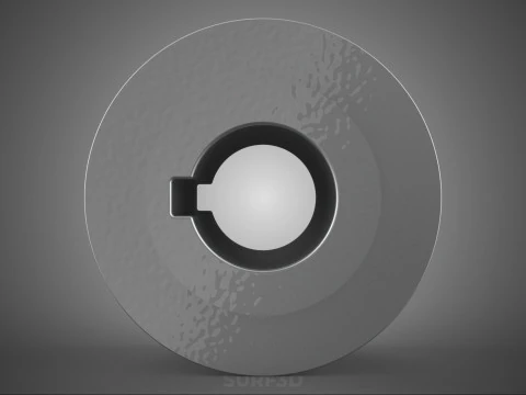 PADR&Atilde;O 3 TR&Ecirc;S TR&Ecirc;S RANHURAS TRILHA POLIA ROLHA RODA ENGRENAGEM FE Modelo 3D