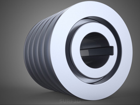 СТАНДАРТНЫЙ 5 ШКИВ С ПЯТЬЮ ПЯТЬЮ КАНАВКАМИ, ШКИВ, КОЛЕСНЫЙ РЕМЕНЬ 3D Модель