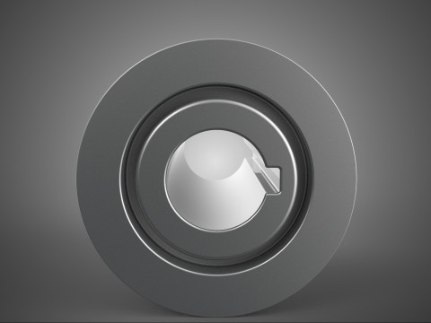 STANDARD 8 EIGHT OCTUPLE GROOVE TRACK PULLEY SHEAVE WHEEL V BELT 3D Model