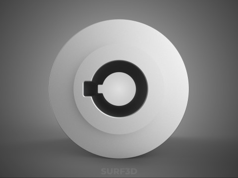 STANDARD 8 EIGHT OCTUPLE GROOVE TRACK PULLEY SHEAVE WHEEL V BELT 3D Model