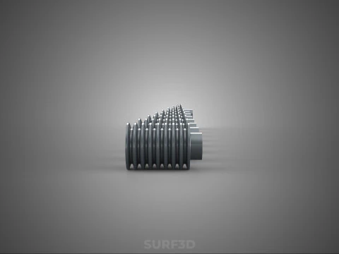 SET STANDARD PULLEY SHEAVE MULTI GROOVE TRACK WHEEL V BELT GEAR 3D Model