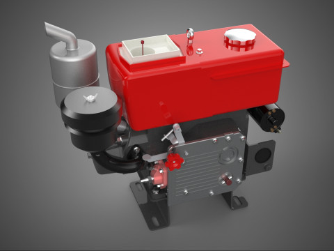 DIESELMOTORMASCHINE KRAFTFAHRZEUG-DYNAMO-LICHTMASCHINEN-GENERATOR 3D Modell