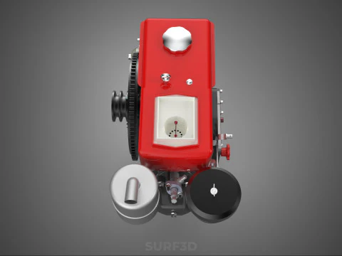 DIESEL ENGINE MACHINE MOTOR VEHICLE DYNAMO ALTERNATOR GENERATOR 3D Model