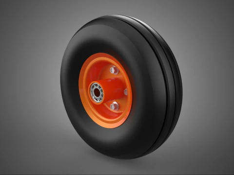 KIT DE ROLAMENTO DE CARRINHO DE CARRINHO DE CARRINHO DE RODA PADRÃO Modelo 3D