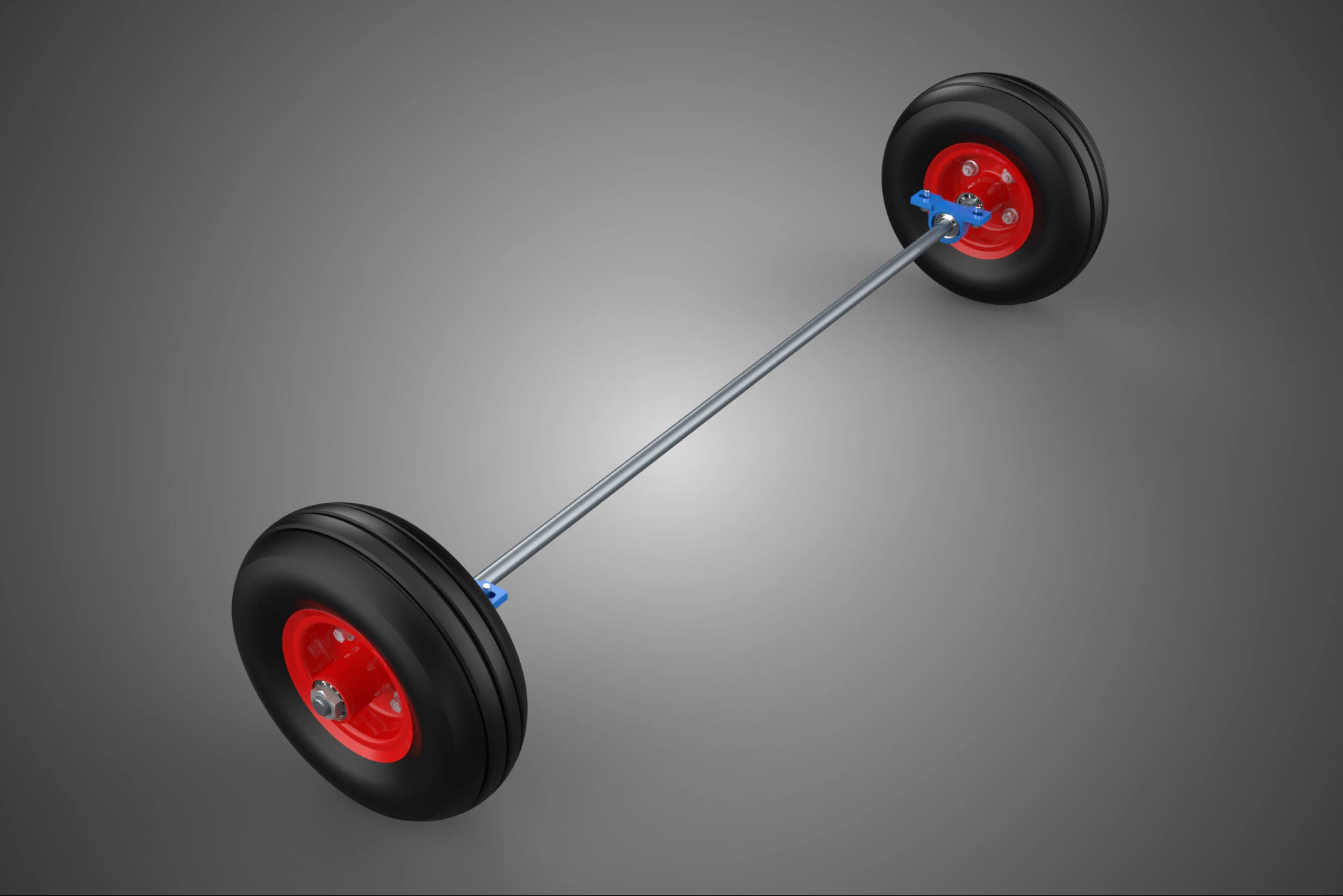 AXLE HUB ROD SHAFT WHEEL TIRE RIM CART TROLLEY BARROW BEARING 10 3D Model .c4d .max .obj .3ds .fbx .stl .blend 