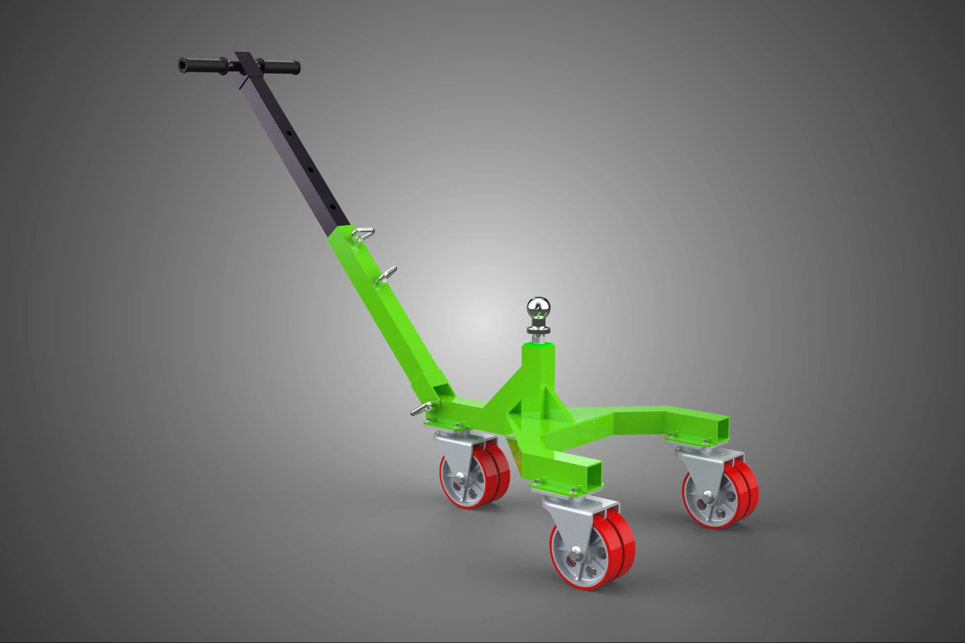 BOAT TROLLEY TRAILER CART DOLLY JACK BALL HITCH WHEEL MOVER TOW 3D Model .c4d .max .obj .3ds .fbx .stl .blend 