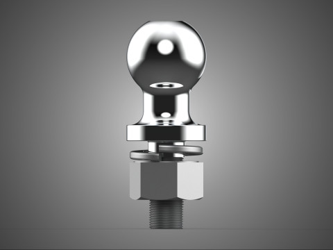 СТАНДАРТНАЯ СЦЕПКА ШАРОВАЯ ОПОРА ПРИЦЕПНОЕ КРЕПЛЕНИЕ ПРИЦЕПНАЯ ТЕЛЕЖКА ТЕЛЕЖКА 3D Модель