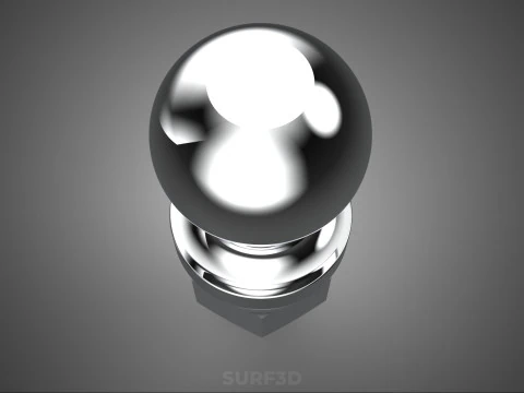 STANDARDKUPPLUNG, KUGELGELENK, ANH&Auml;NGERWAGEN, TROLLEY F&Uuml;R ANH&Auml;NGERWAGEN 3D Modell