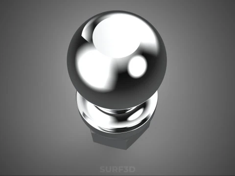 STANDARDKUPPLUNG, KUGELGELENK, ANH&Auml;NGERWAGEN, TROLLEY F&Uuml;R ANH&Auml;NGERWAGEN 3D Modell