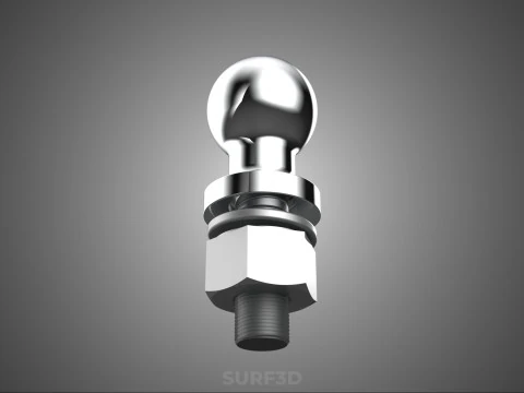 STANDARDKUPPLUNG, KUGELGELENK, ANH&Auml;NGERWAGEN, TROLLEY F&Uuml;R ANH&Auml;NGERWAGEN 3D Modell