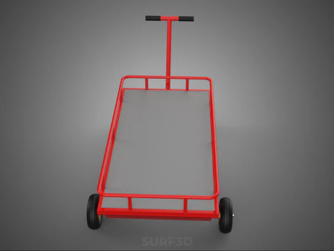 HAND MOVING TRUCK TROLLEY CART WHEEL PALLET DELIVERY LOAD JACK 3D Model