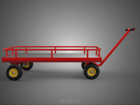 HAND MOVING TRUCK TROLLEY CART WHEEL PALLET DELIVERY LOAD JACK 3D Model