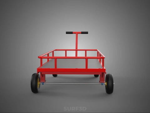 HAND MOVING TRUCK TROLLEY CART WHEEL PALLET DELIVERY LOAD JACK 3D Model