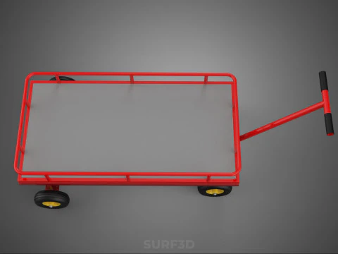 HAND MOVING TRUCK TROLLEY CART WHEEL PALLET DELIVERY LOAD JACK 3D Model