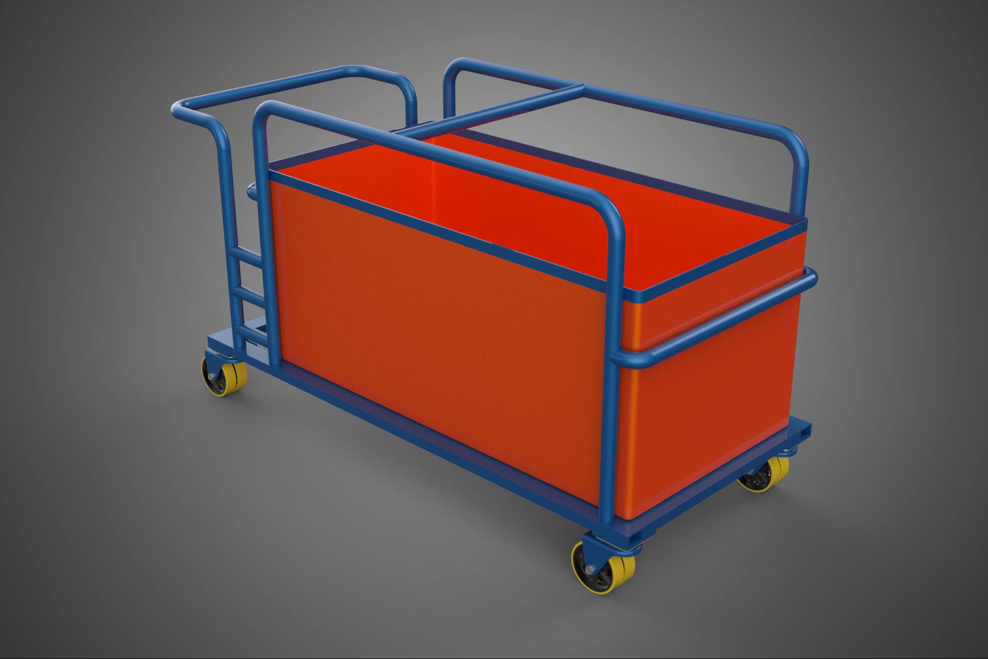 HOSPITAL HOTEL LAUNDRY TRANSPORT CART TROLLEY BASKET CLOTHESLINE 3D Model .c4d .max .obj .3ds .fbx .stl .blend 