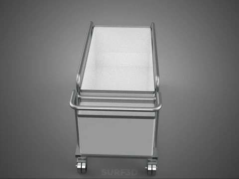 PANIER &Agrave; V&Ecirc;TEMENTS POUBELLE BUANDERIE H&Ocirc;PITAL H&Ocirc;TEL CHARIOT CHARIOT PANIER Modèle 3D