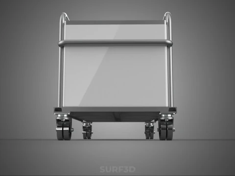 PANIER &Agrave; V&Ecirc;TEMENTS POUBELLE BUANDERIE H&Ocirc;PITAL H&Ocirc;TEL CHARIOT CHARIOT PANIER Modèle 3D