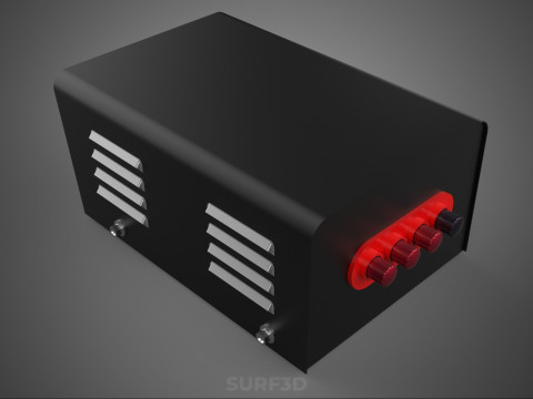 ELECTRIC CONTROL BOX VOLTMETER REGULATOR CONTROLLER PANEL DYNAMO 3D Model