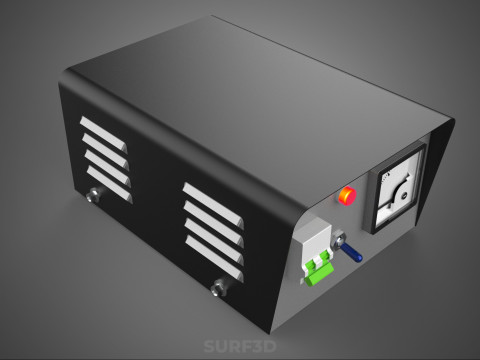 ELECTRIC CONTROL BOX VOLTMETER REGULATOR CONTROLLER PANEL DYNAMO 3D Model