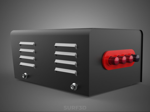 ELECTRIC CONTROL BOX VOLTMETER REGULATOR CONTROLLER PANEL DYNAMO 3D Model