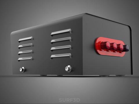 ELECTRIC CONTROL BOX VOLTMETER REGULATOR CONTROLLER PANEL DYNAMO 3D Model