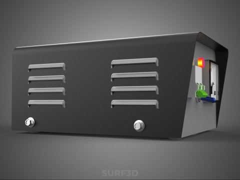 ELECTRIC CONTROL BOX VOLTMETER REGULATOR CONTROLLER PANEL DYNAMO 3D Model