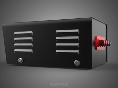 ELECTRIC CONTROL BOX VOLTMETER REGULATOR CONTROLLER PANEL DYNAMO 3D Model