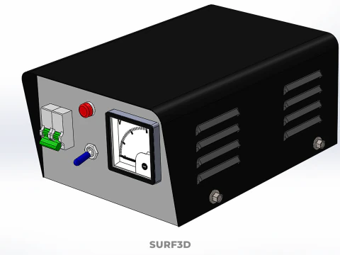 ELECTRIC CONTROL BOX VOLTMETER REGULATOR CONTROLLER PANEL DYNAMO 3D Model