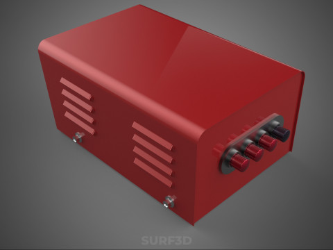 विद्युत विद्युत आपूर्ति नियंत्रण पैनल सॉकेट नियामक आउटलेट वीए 3D मॉडल