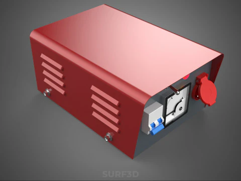 ELECTRICAL POWER SUPPLY CONTROL PANEL SOCKET REGULATOR OUTLET VA 3D Model