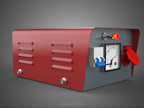 ELECTRICAL POWER SUPPLY CONTROL PANEL SOCKET REGULATOR OUTLET VA 3D Model