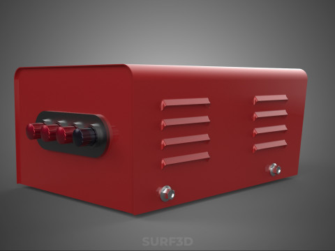 विद्युत विद्युत आपूर्ति नियंत्रण पैनल सॉकेट नियामक आउटलेट वीए 3D मॉडल