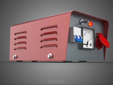 ELECTRICAL POWER SUPPLY CONTROL PANEL SOCKET REGULATOR OUTLET VA 3D Model