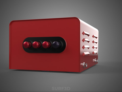 विद्युत विद्युत आपूर्ति नियंत्रण पैनल सॉकेट नियामक आउटलेट वीए 3D मॉडल