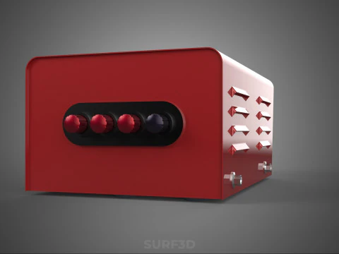 ELECTRICAL POWER SUPPLY CONTROL PANEL SOCKET REGULATOR OUTLET VA 3D Model