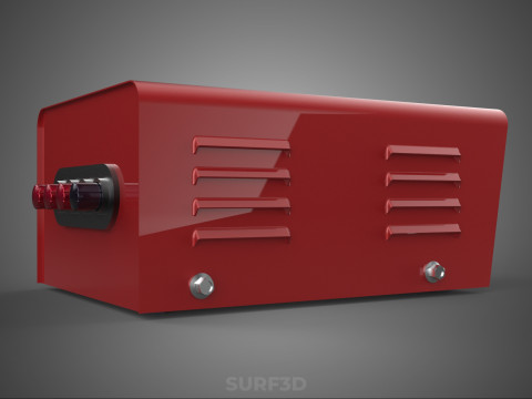 विद्युत विद्युत आपूर्ति नियंत्रण पैनल सॉकेट नियामक आउटलेट वीए 3D मॉडल