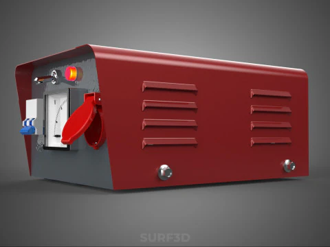 ELECTRICAL POWER SUPPLY CONTROL PANEL SOCKET REGULATOR OUTLET VA 3D Model