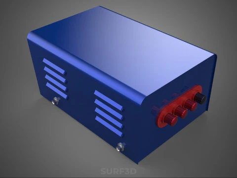 TRANSFORMER CONTROL PANEL VOLTAGE REGULATOR BOX AC DC POWER PSU 3D Model