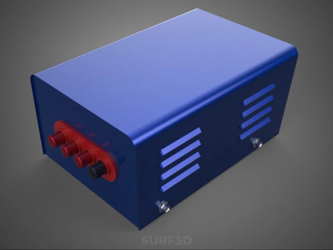TRANSFORMER CONTROL PANEL VOLTAGE REGULATOR BOX AC DC POWER PSU 3D Model