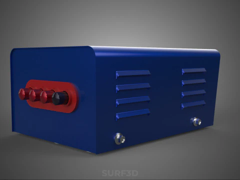 TRANSFORMER CONTROL PANEL VOLTAGE REGULATOR BOX AC DC POWER PSU 3D Model