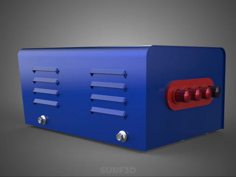 TRANSFORMER CONTROL PANEL VOLTAGE REGULATOR BOX AC DC POWER PSU 3D Model