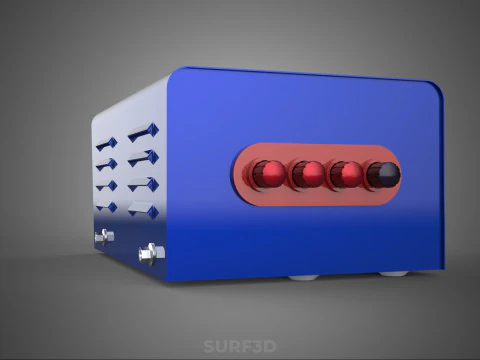 TRANSFORMER CONTROL PANEL VOLTAGE REGULATOR BOX AC DC POWER PSU 3D Model