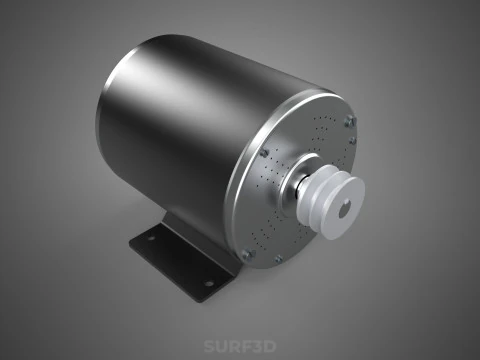 HIGH POWER BLDC ENGINE BRUSHLESS MOTOR ELECTRIC VEHICLE EV CAR 3D Model