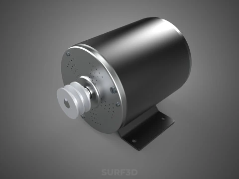HIGH POWER BLDC ENGINE BRUSHLESS MOTOR ELECTRIC VEHICLE EV CAR 3D Model