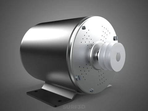 HIGH POWER BLDC ENGINE BRUSHLESS MOTOR ELECTRIC VEHICLE EV CAR 3D Model