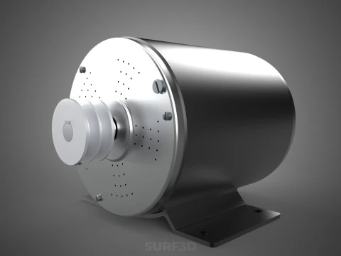 HIGH POWER BLDC ENGINE BRUSHLESS MOTOR ELECTRIC VEHICLE EV CAR 3D Model